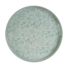 Round Mushroom and Floral Print Tray 13.5"D alternate view 2