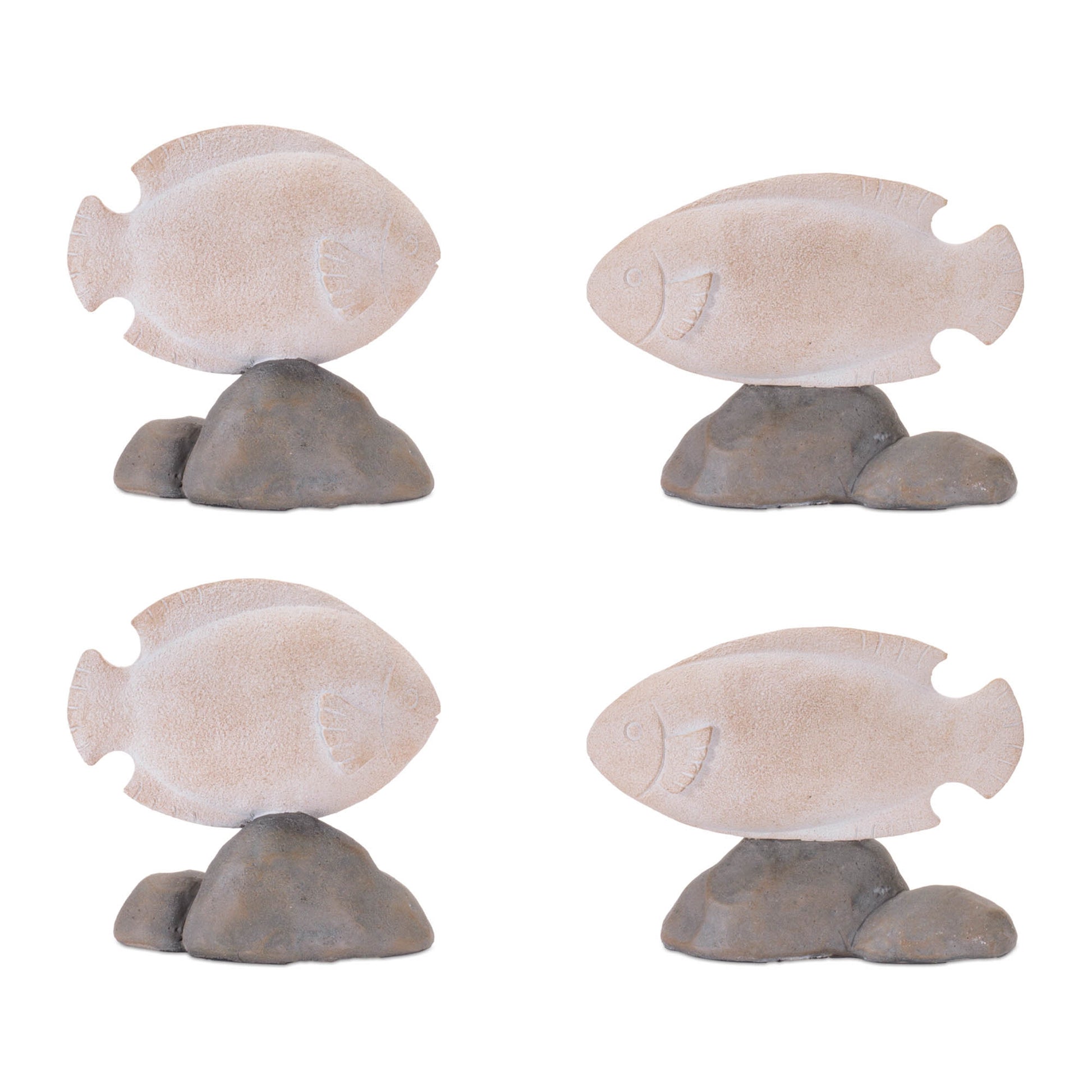 Fish on Rock Decor (Set of 4) alternate view 5