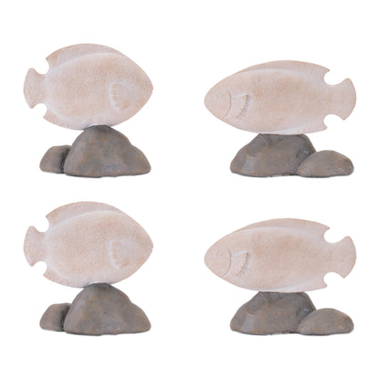 Fish on Rock Decor (Set of 4) alternate view 5