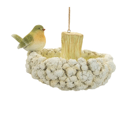 Cauliflower Birdhouse and Hanging Birdbath (Set of 2) alternate view 3