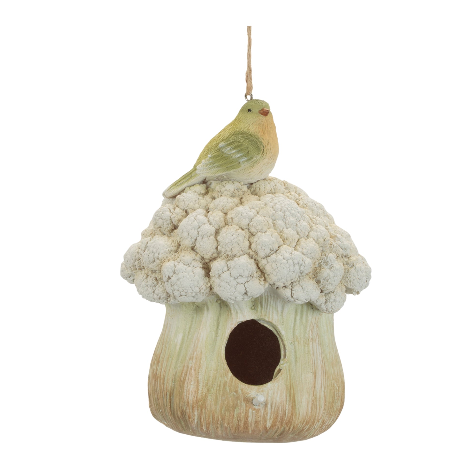 Cauliflower Birdhouse and Hanging Birdbath (Set of 2) alternate view 4