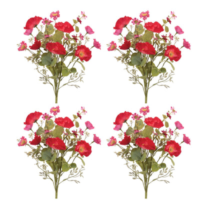 Mixed Poppy Floral Bush (Set of 4) alternate view 4