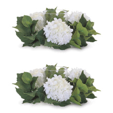 Hydrangea Candle Ring with Glass Hurricane (Set of 2) alternate view 2