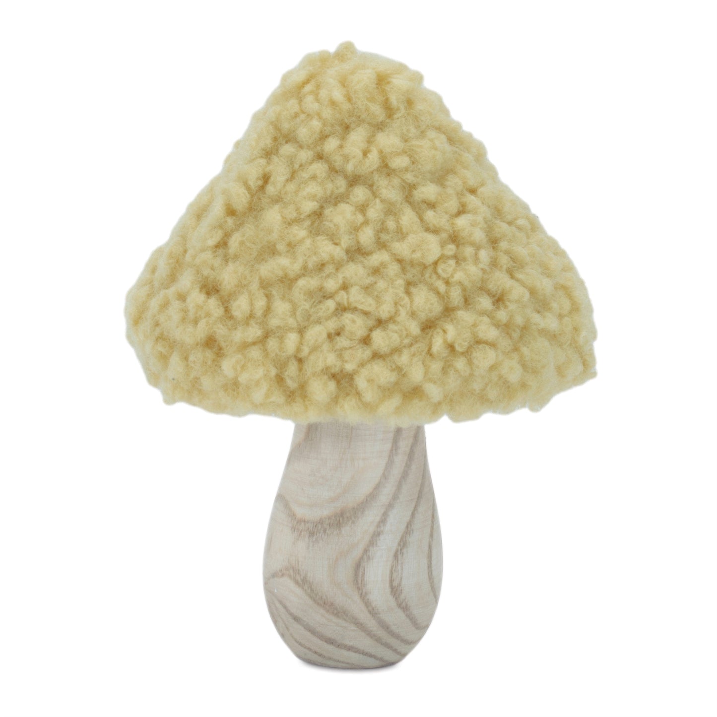 Set of 2 Wood & Fabric Mushroom Figurines alternate view 2