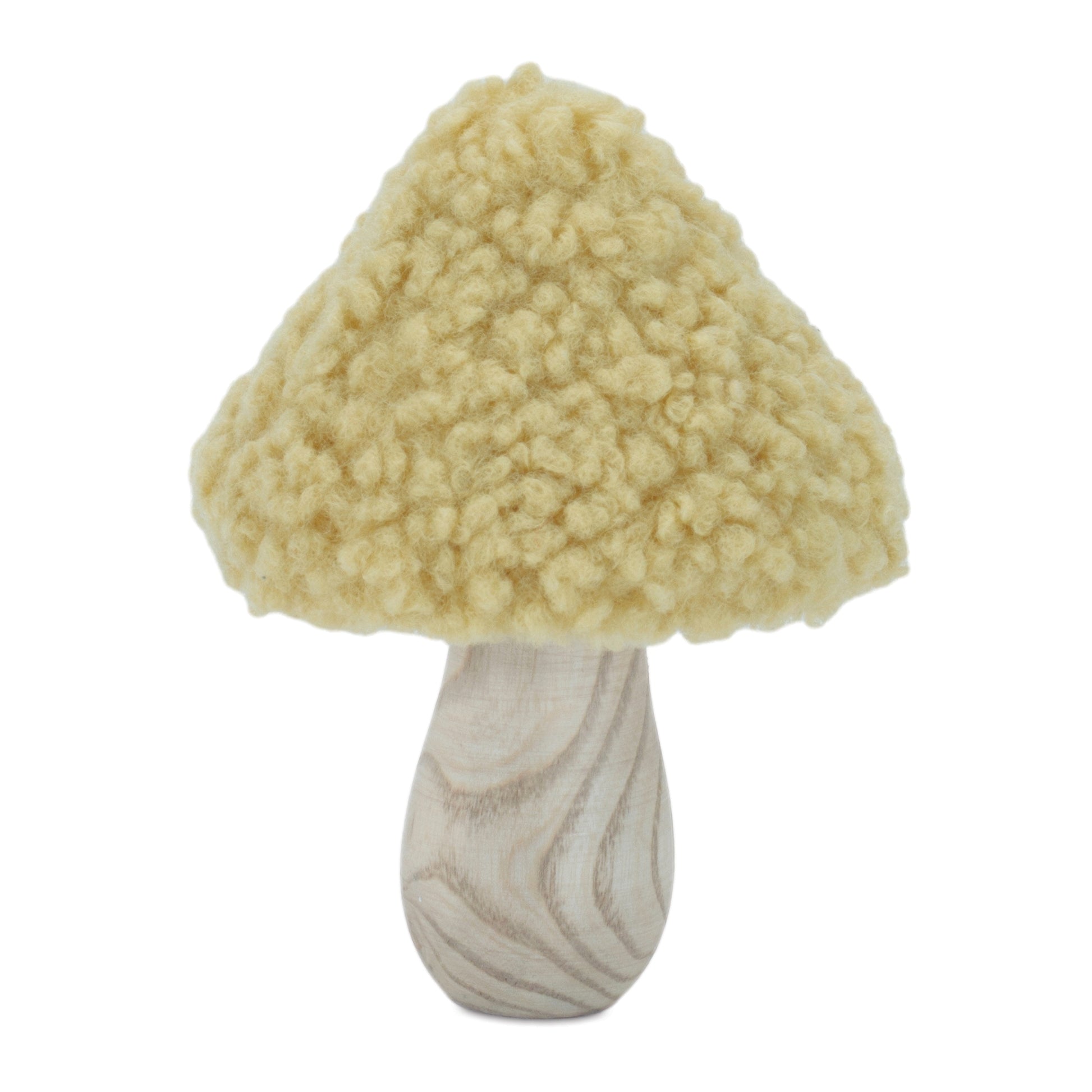 Set of 2 Wood & Fabric Mushroom Figurines alternate view 2