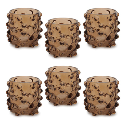Textured Glass Candle Holder (Set of 6) alternate view 2