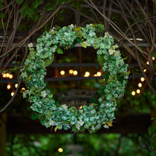 Hydrangea and Seedum Floral Wreath 32"D alternate view 2
