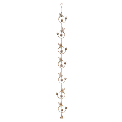 Iron Hummingbird and Bell Rain Chain alternate view 3