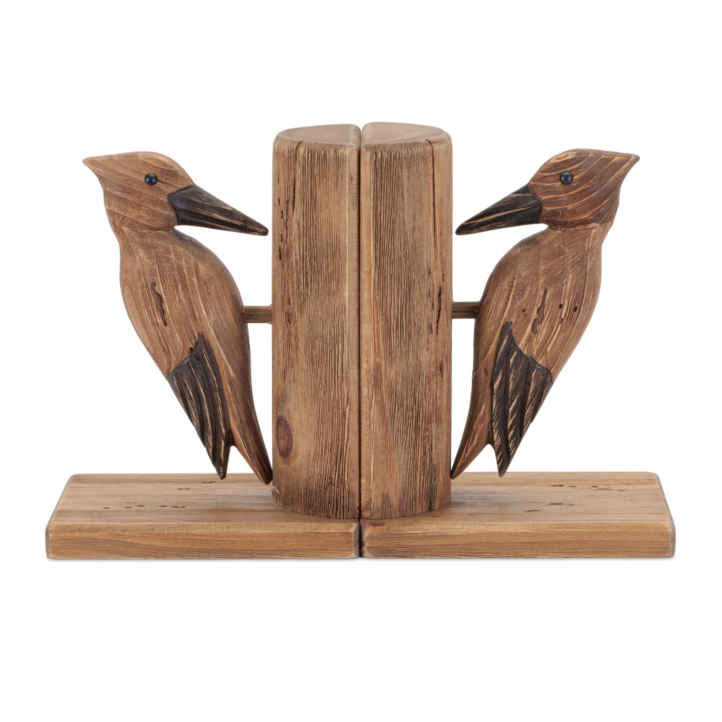 Pine Wood Woodpecker Bird Bookend (Set of 2) alternate view 3