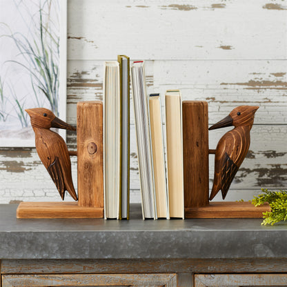Pine Wood Woodpecker Bird Bookend (Set of 2) alternate view 5