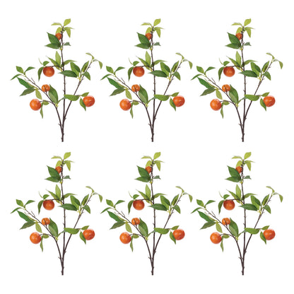 Orange Fruit Foliage Branch (Set of 6) alternate view 3
