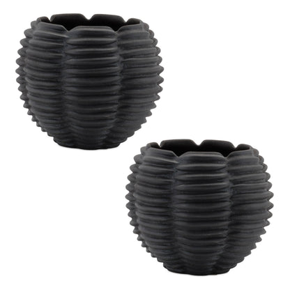Ribbed Ceramic Bud Vase (Set of 2) alternate view 3