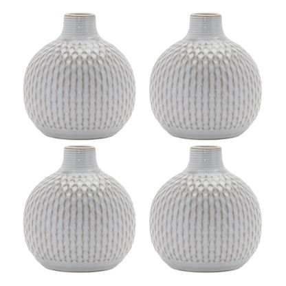 Notched Ceramic Bottle Vase (Set of 4) alternate view 2