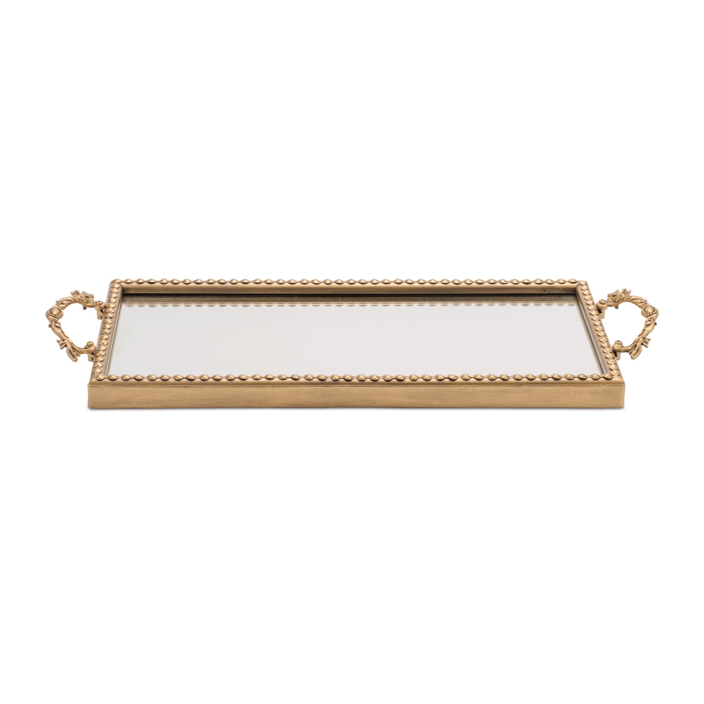 Gold Beaded Mirror Tray (Set of 2) alternate view 3