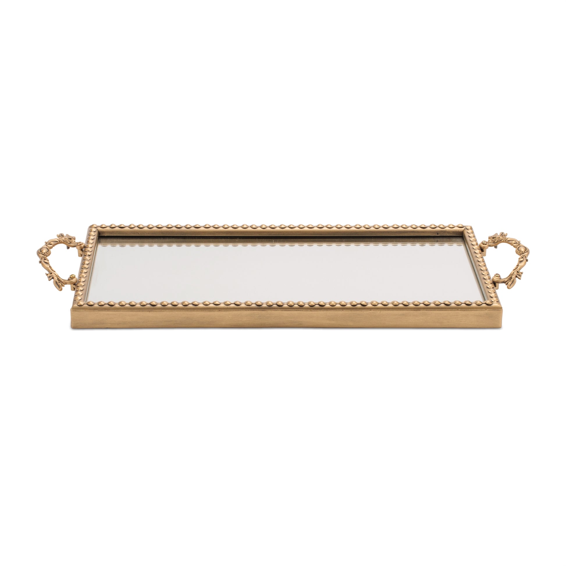 Gold Beaded Mirror Tray (Set of 2) alternate view 3