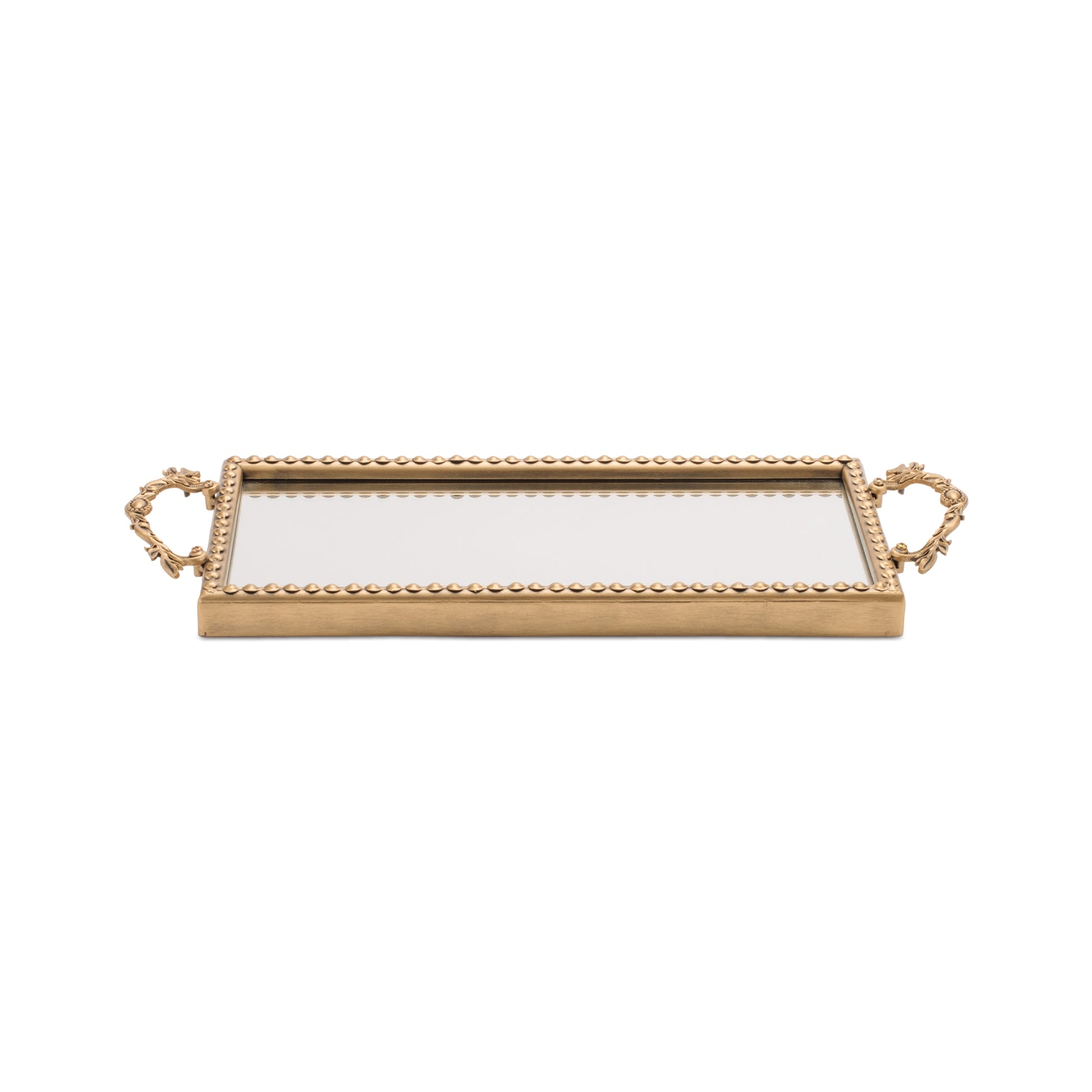 Gold Beaded Mirror Tray (Set of 2) alternate view 4