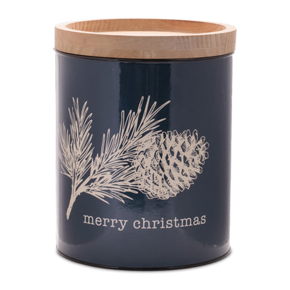 Pinecone and Plaid Iron Canister (Set of 2) alternate view 2