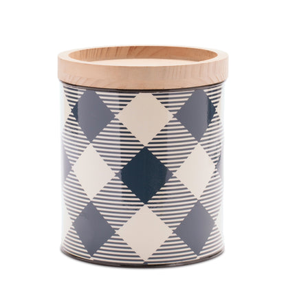 Pinecone and Plaid Iron Canister (Set of 2) alternate view 3