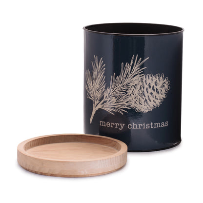 Pinecone and Plaid Iron Canister (Set of 2) alternate view 4