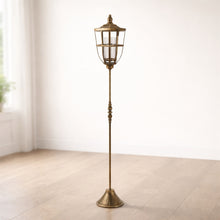 Distressed Metal Lantern Post with Glass Insert 48"H alternate view 2