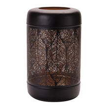 Cut Metal Leaf Pattern Lantern 13"H