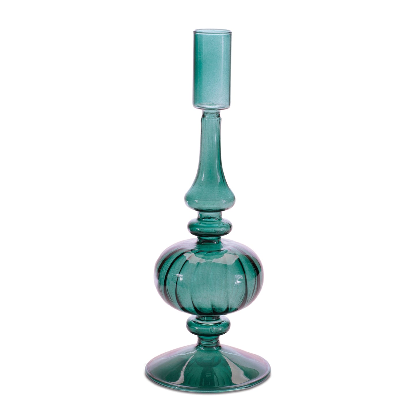 Ribbed Glass Taper Candle Holder (Set of 3) alternate view 3