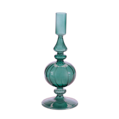 Ribbed Glass Taper Candle Holder (Set of 3) alternate view 4